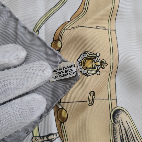 HERMES Springs Philippe Ledoux Square Silk Scarf (Carre 90) - Picture 4 of 6